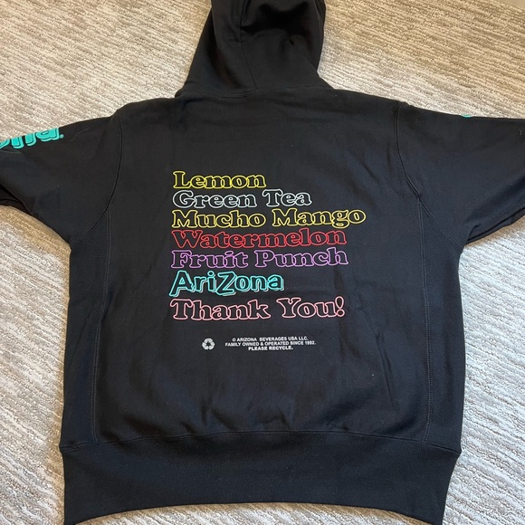 Champion & Arizona Iced Tea Black Hoodie - Picture 3 of 3
